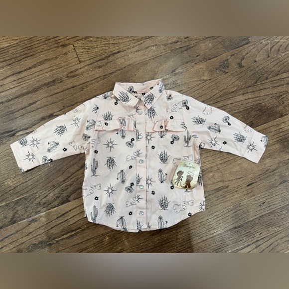 Wrangler Infant Girl's Cactus Long Sleeve - Picture 5 of 5
